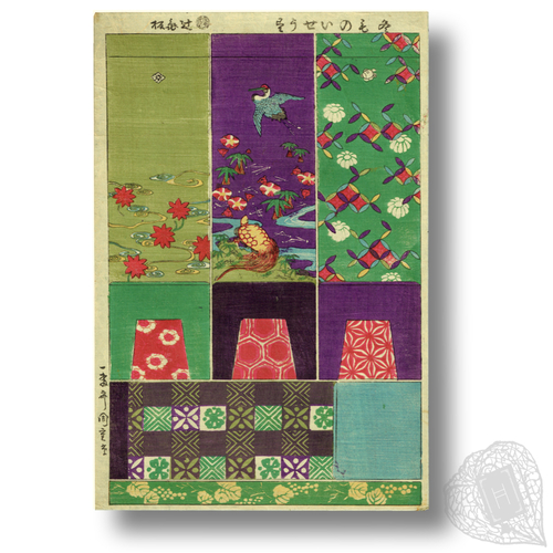 Patterns for winter clothing Fuyumono ishō-zukushi (Various winter clothes)