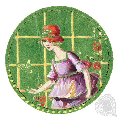An untitled set of fan designs Six hand-painted fan designs produced by Toshio Inouye of Kyoto
