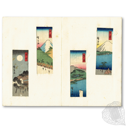 Tōkaidō gojūsan-tsugi (The fifty-three stations of the Tōkaidō) Envelope adaptations of Hiroshige's Tōkaidō station prints