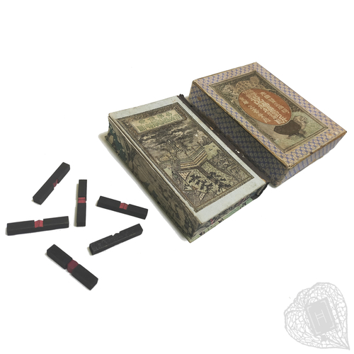 Kikkyō Kafuku Hitorihandan: Ekigaku Benmō (Judgements on Good and Bad Fortunes: A Primer on the Study of Divination) A fortune-telling kit based on the I Ching