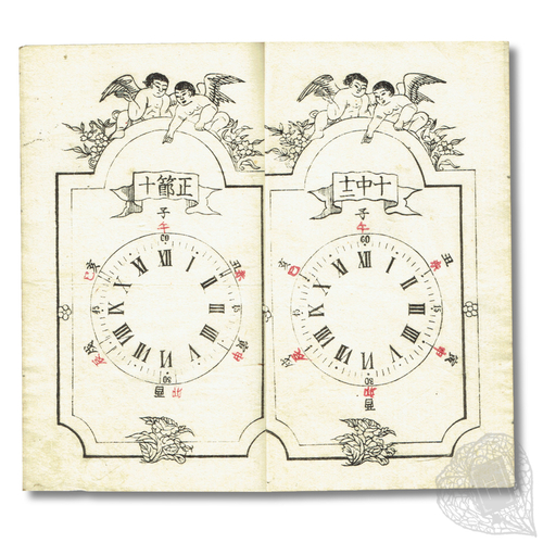 Seiyō Jiki Teikokuhan (Model of Western Time Measurements) On how to read a Western clock