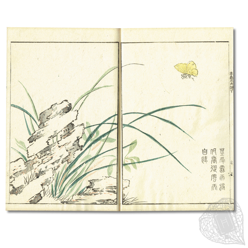 Sochu Kakifu [Illustrated Manual of Flowers and Insects] 「芥子園画伝」より