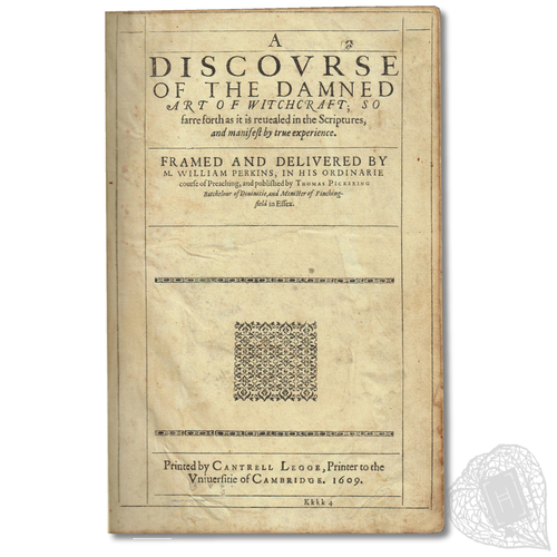 A Discourse of the Damned Art of Witchcraft: So Farre Forth as it is Reuealed in the Scriptures, and Manifest by True Experience The record of a sermon on witchcraft by a Puritan theologian
