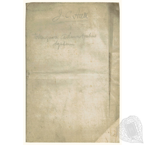 A Document on the Tokugawa Administration For Irish Diplomat J.C. Hall