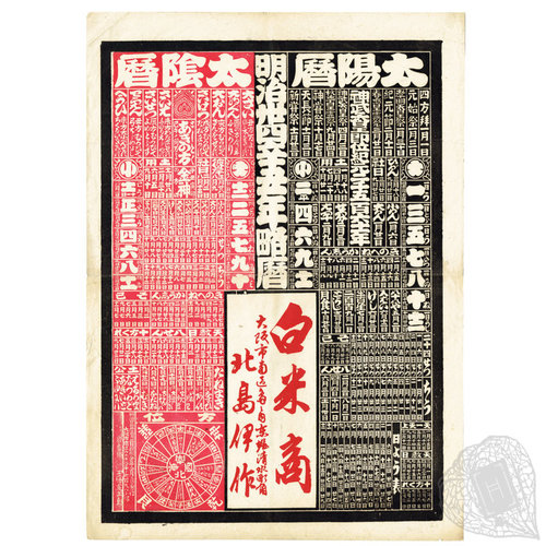 Calendars for 1901 Two Advertisement-Calendars
